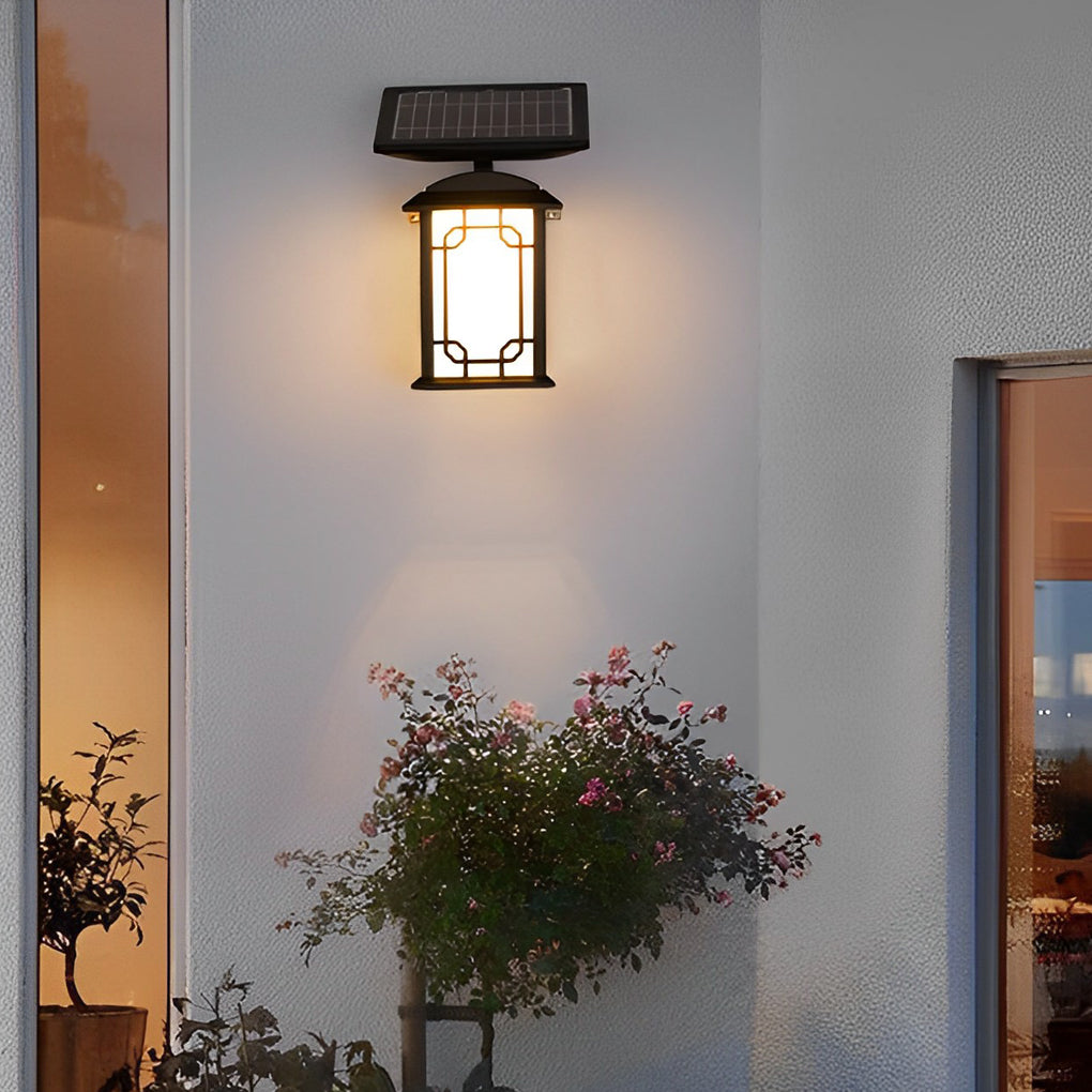 Lighom modern black outdoor wall lighting in metal — Set of 2