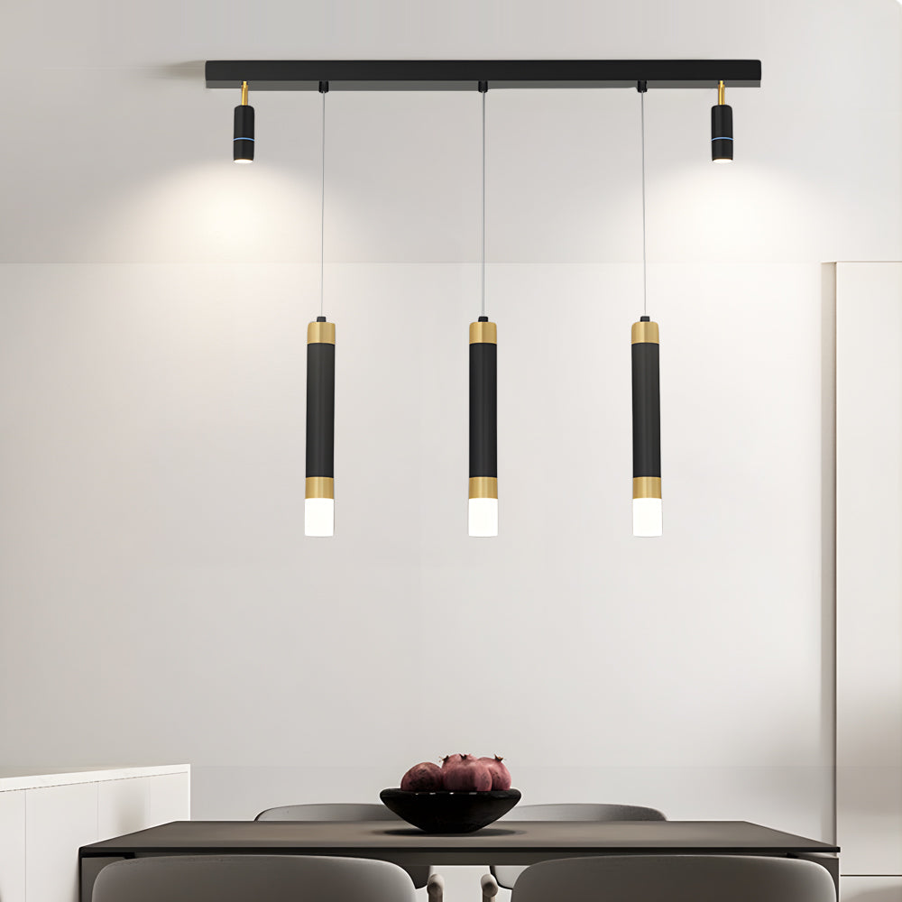 Minimalist Linear 3-Step Dimming Modern Dining Chandelier