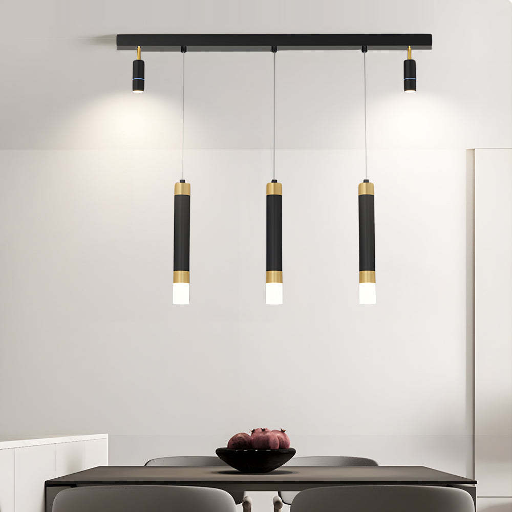 Minimalist Linear 3-Step Dimming Modern Dining Chandelier