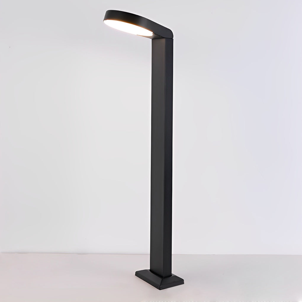 Minimalist Aluminum Waterproof LED Black Modern Lawn Lamp Outdoor Lights-Lighom