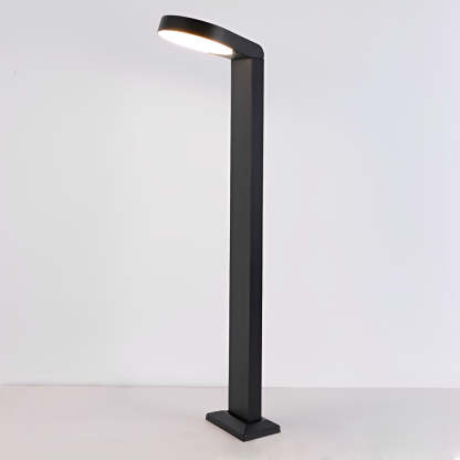 Minimalist Aluminum Waterproof LED Black Modern Lawn Lamp Outdoor Lights-Lighom