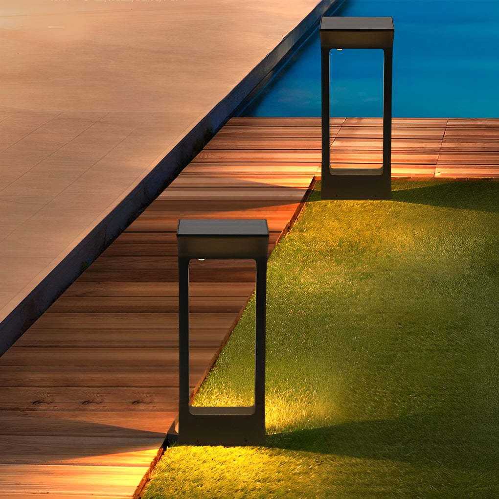 Elegant Door-Shaped Solar LED Pathway Light