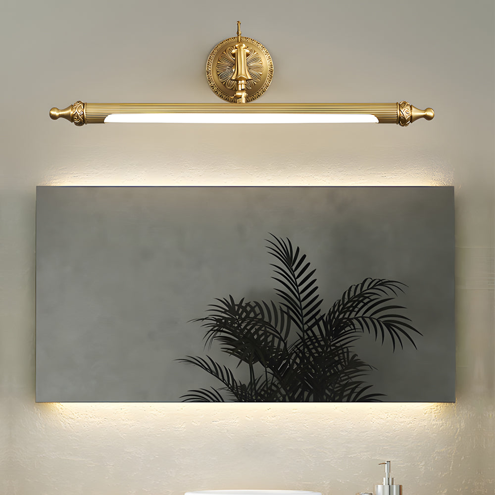 Antique Gold 180�� Rotatable LED Bathroom Vanity Light with Adjustable Ambiance-Lighom