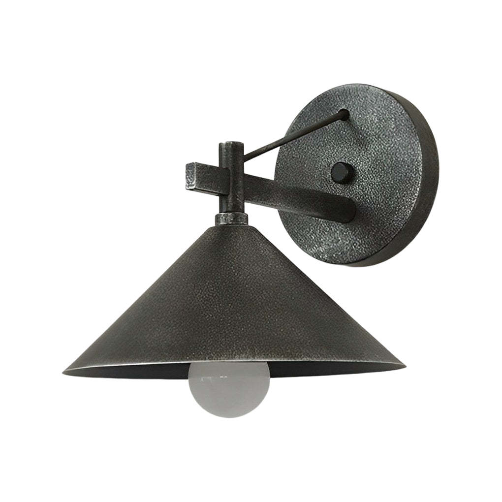 Conical Simple Waterproof Retro American-style Outdoor Wall Sconce Lighting-Lighom