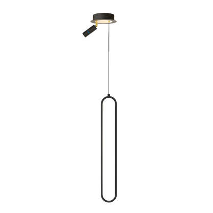 Oval Aluminum LED Dimmable Modern Pendant with Spotlights
