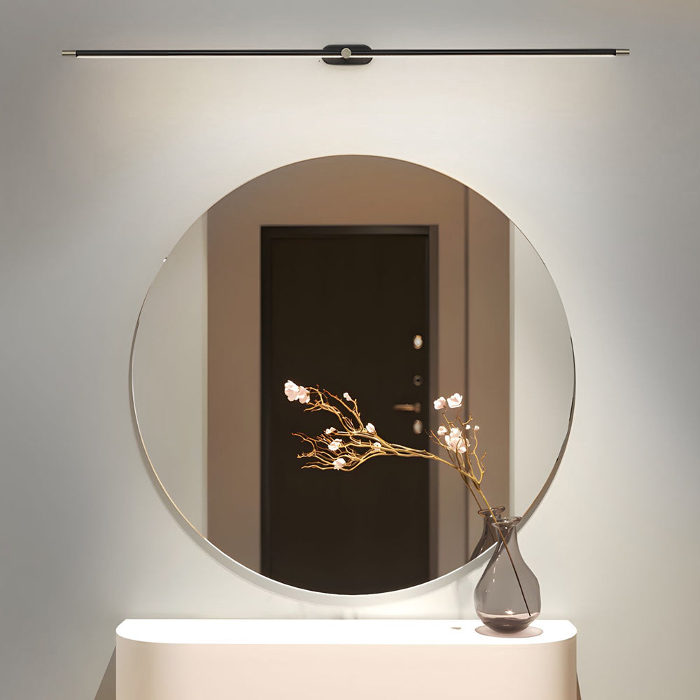 Ultra-Slim Cylindrical LED Bathroom Vanity Light with Indirect Lighting, 26.8''/38.6''/50.4''-Lighom