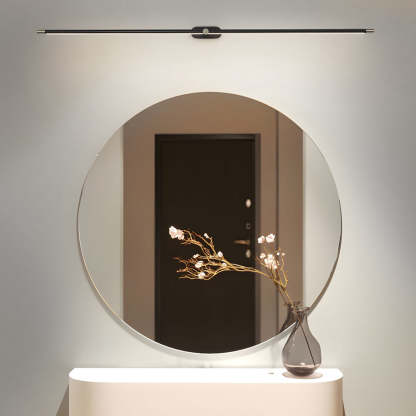 Ultra-Slim Cylindrical LED Bathroom Vanity Light with Indirect Lighting, 26.8''/38.6''/50.4''-Lighom