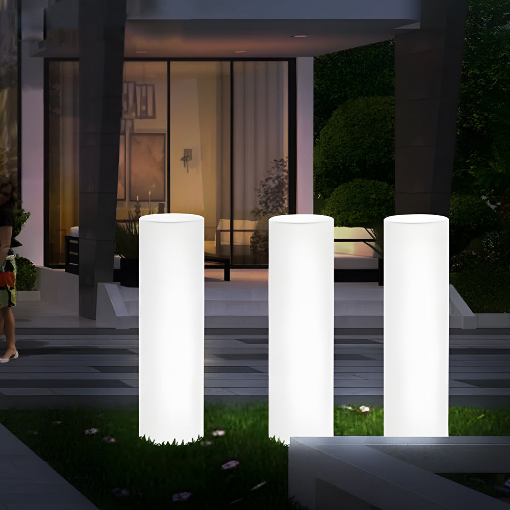 Cylinder PE LED Outdoor Floor Lamp with Remote, Color Changing RGB-Lighom