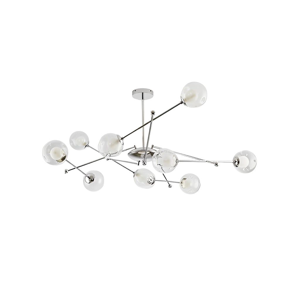 Minimalist Dimmable Glass Globe American Chandelier