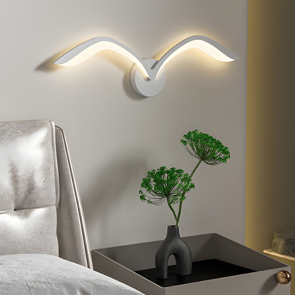 Modern Nordic Acrylic Seagull LED Wall Sconce