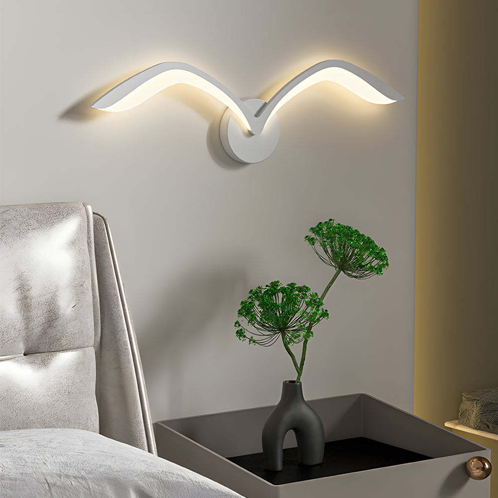 Modern Nordic Acrylic Seagull LED Wall Sconce