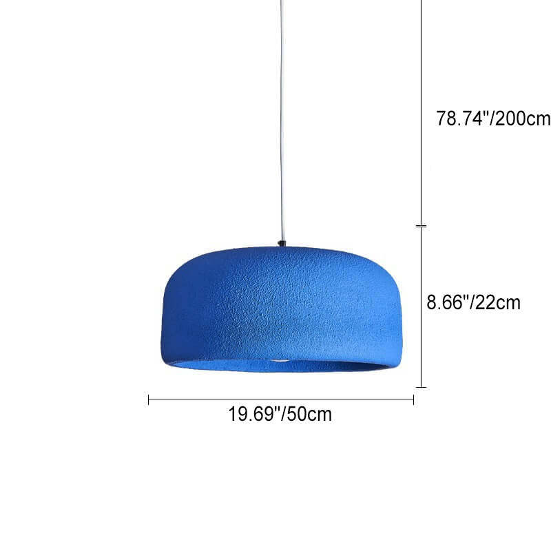 Japanese Matte Resin Dome Pendant Light