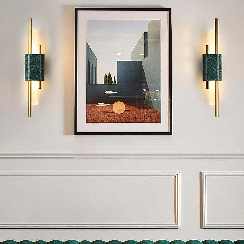 Strips Marbles Creative Luxury Postmodern LED Wall Lights Fixture Wall Lamp-Lighom