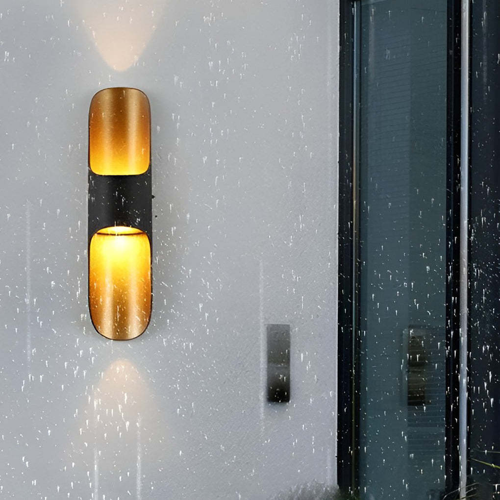 Waterproof Up and Down Lights LED Modern Outdoor Wall Sconces Lighting-Lighom