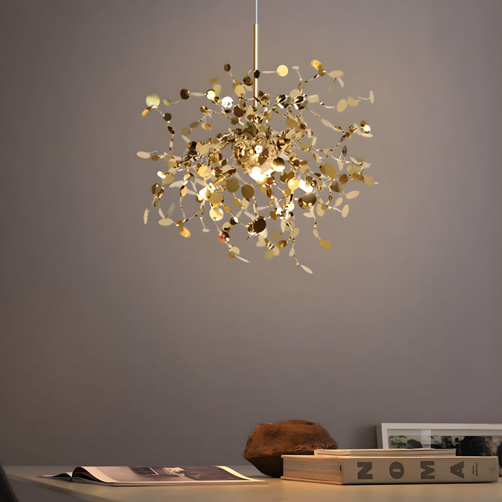 Spherical Stainless Steel Disc Nordic Modern Chandelier