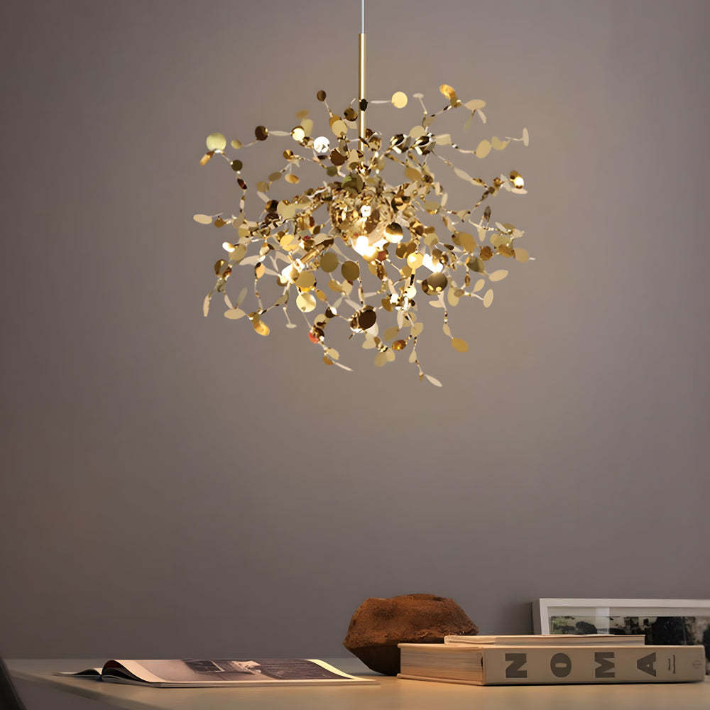 Spherical Stainless Steel Disc Nordic Modern Chandelier