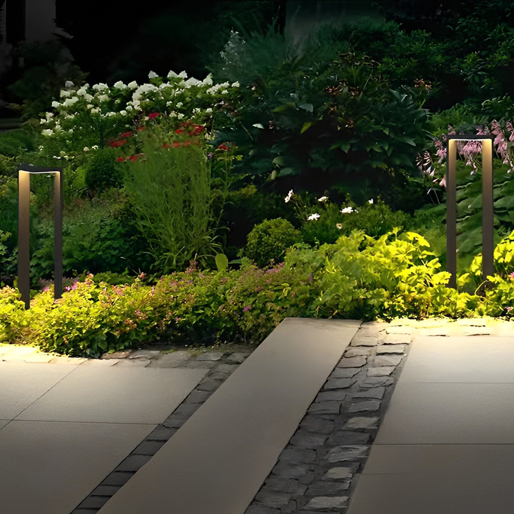Sleek Linear 12W LED Pathway Light Minimalist Outdoor Landscape Lamp-Lighom