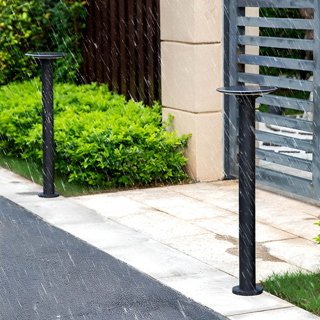 Round Waterproof Intelligent Light Control LED Solar Outdoor Lawn Lamp-Lighom