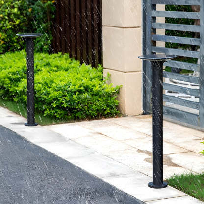 Round Waterproof Intelligent Light Control LED Solar Outdoor Lawn Lamp-Lighom