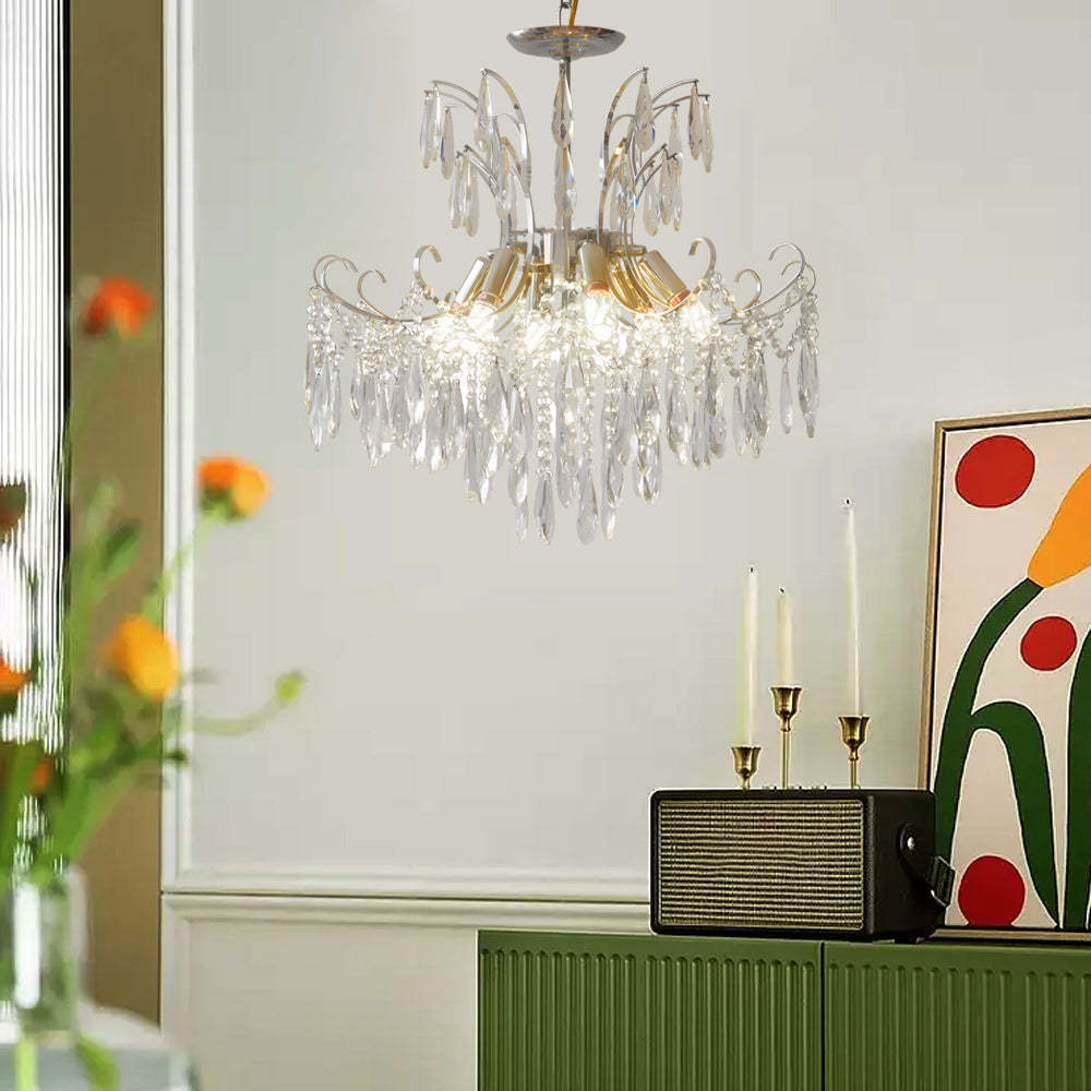 Glass Crystal Dimmable French Style Chandelier