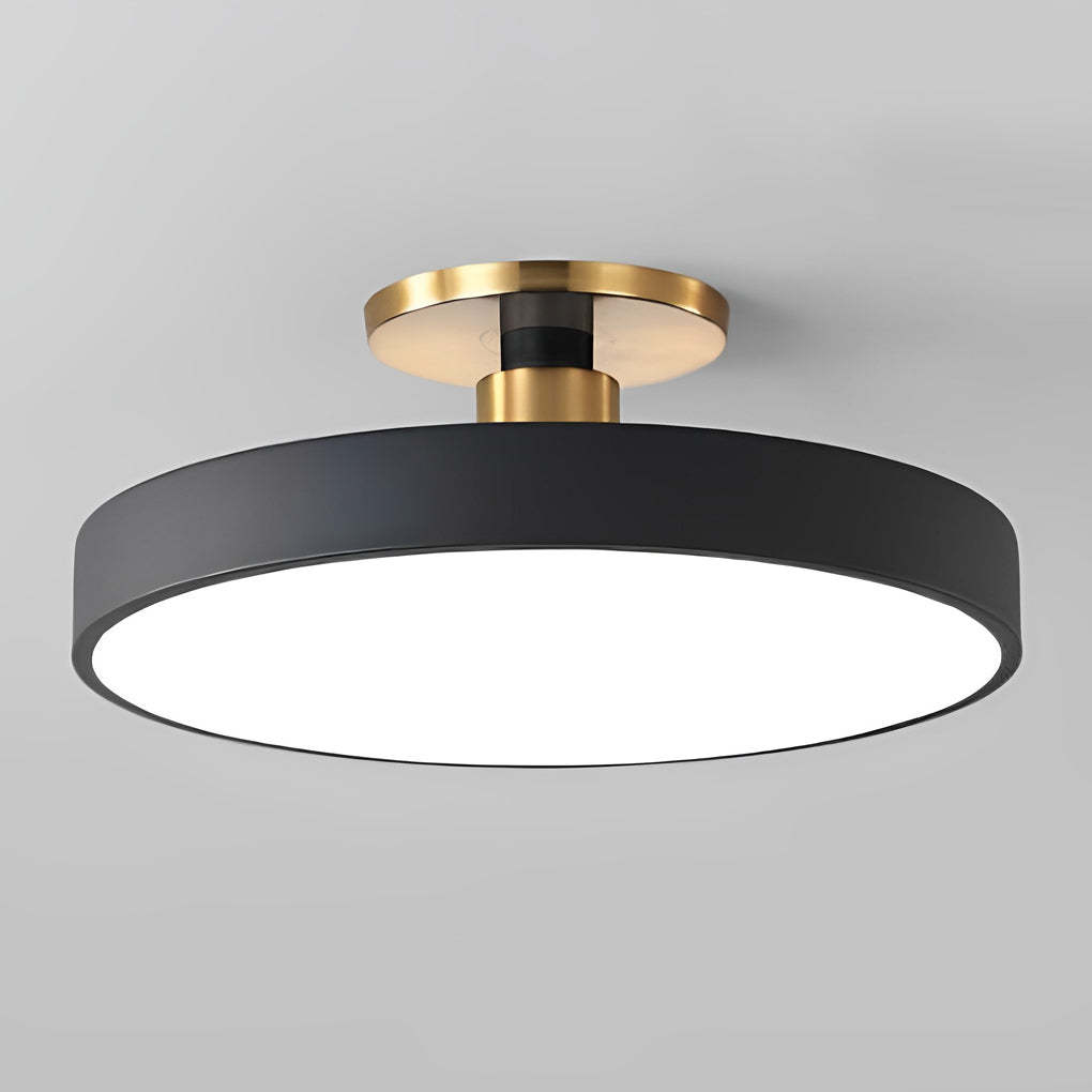 Modern Thick Circular LED Nordic Semi-Flush Mount