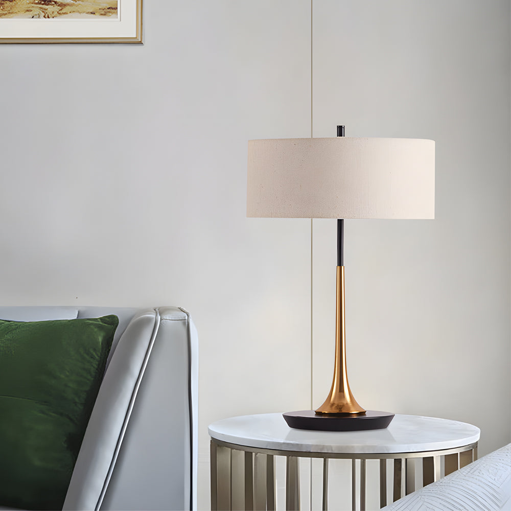 21.7 inch Brass and Espresso Bronze Modern Table Lamp-Lighom