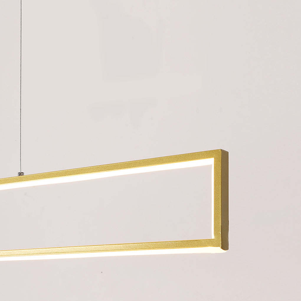 Rectangular Frame LED Modern Hanging Chandelier