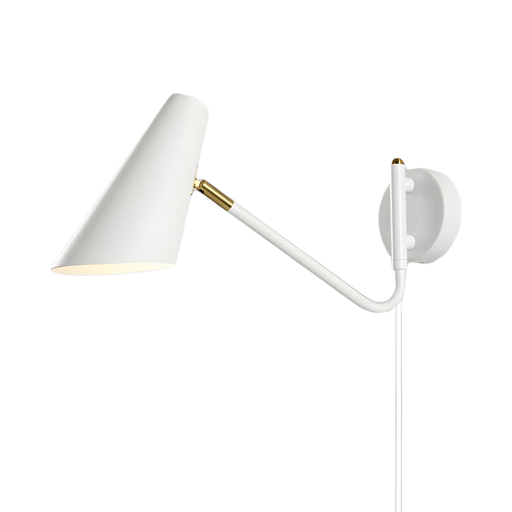 Modern Hoxton Hanging Wall Sconce with Conical Shade - 1-Light-Lighom