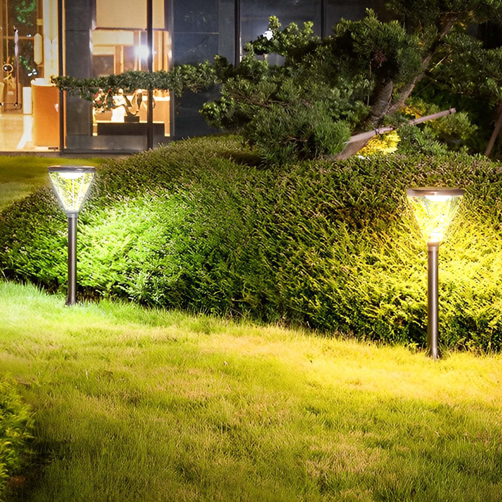 Adjustable Modern Black Solar LED Intelligent Lawn Lamp
