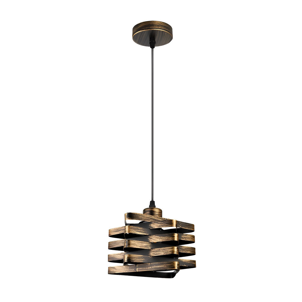 Antique Iron Interwoven Retro Industrial Pendant