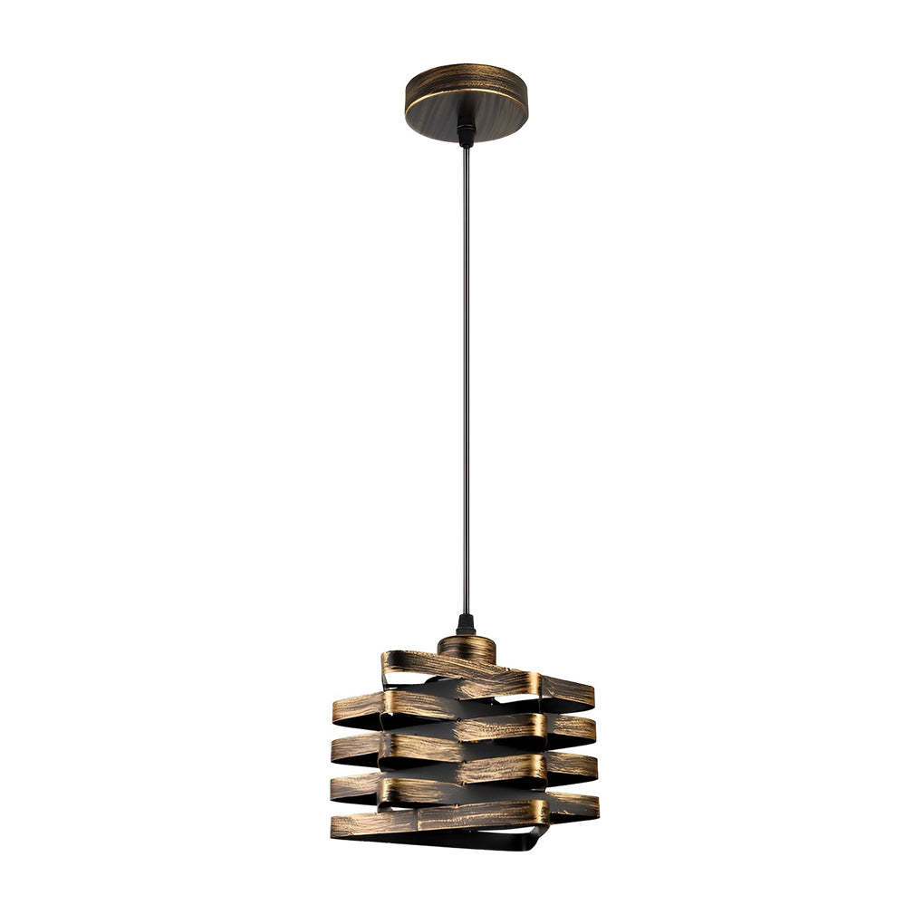 Antique Iron Interwoven Retro Industrial Pendant