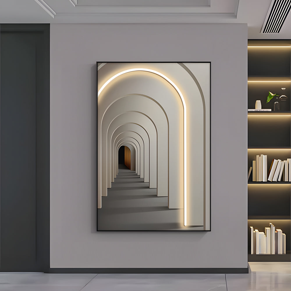 Decorative LED Light Canvas Hanging Painting with Remote-Lighom