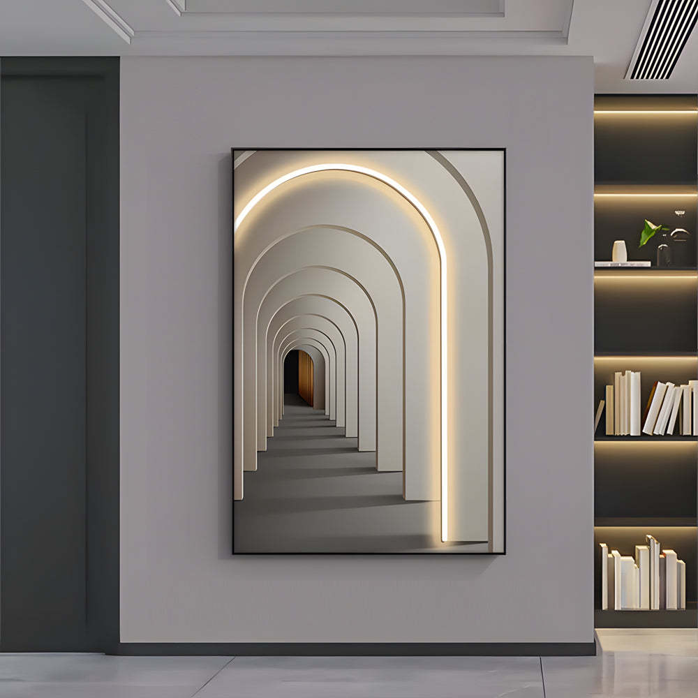 Decorative LED Light Canvas Hanging Painting with Remote-Lighom