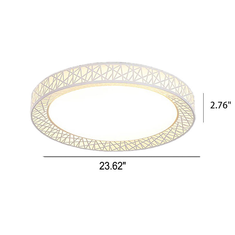 Modern Bird's Nest Iron LED Flush Mount Light