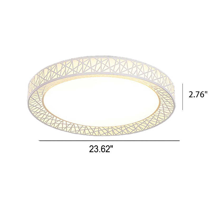 Modern Bird's Nest Iron LED Flush Mount Light