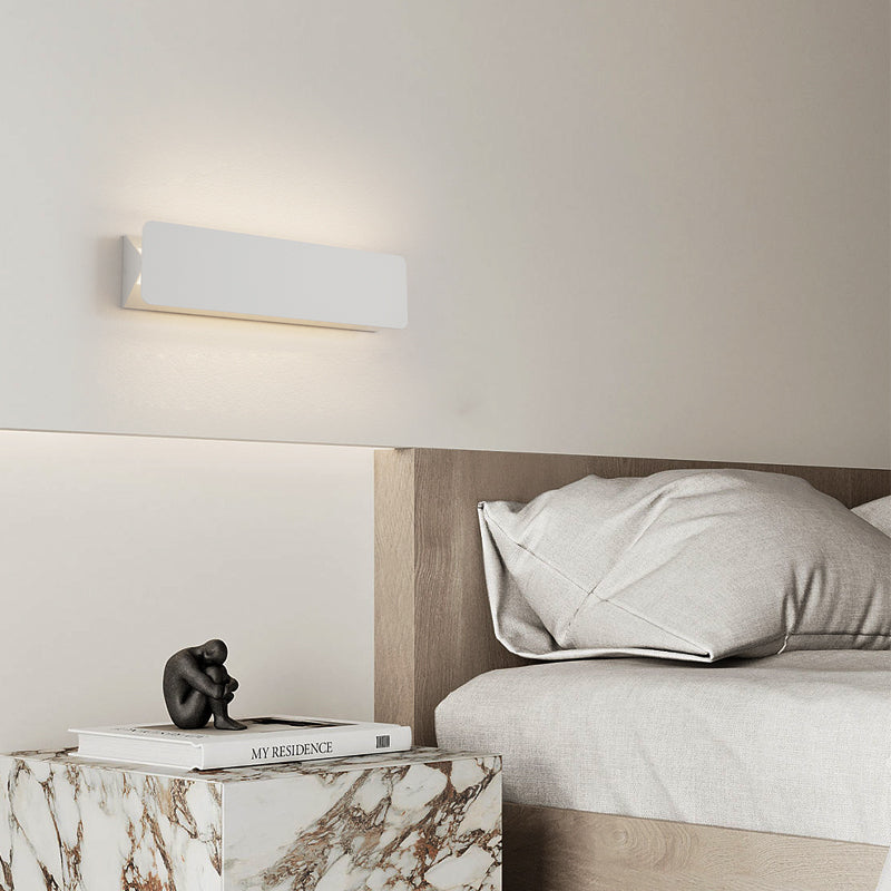 Rectangular Metal Creative LED White Modern Wall Light Fixture Wall Lamp-Lighom