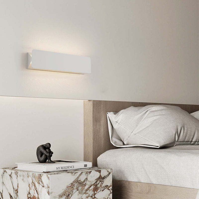 Rectangular Metal Creative LED White Modern Wall Light Fixture Wall Lamp-Lighom