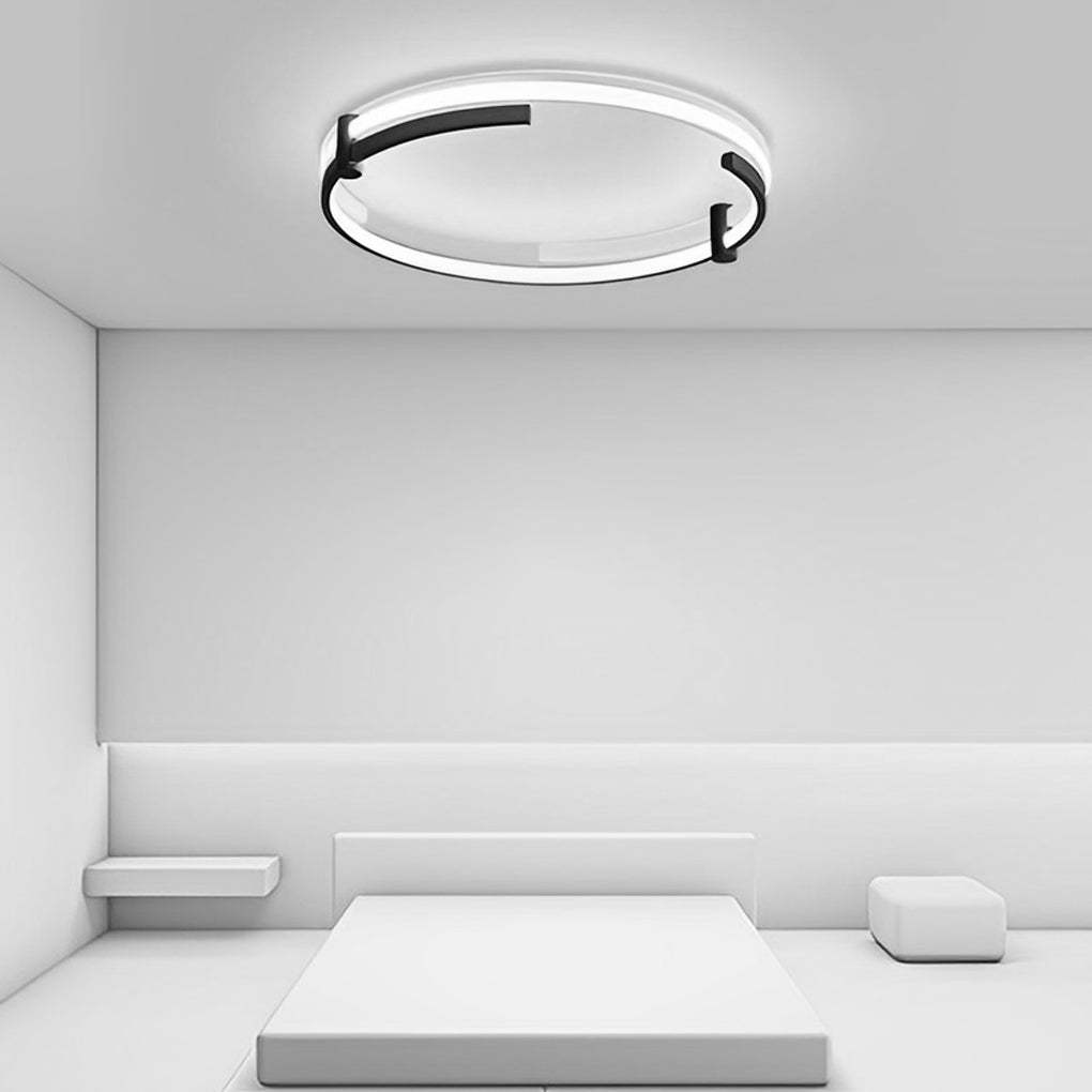Round LED Dimmable Modern Ceiling Light with Remote