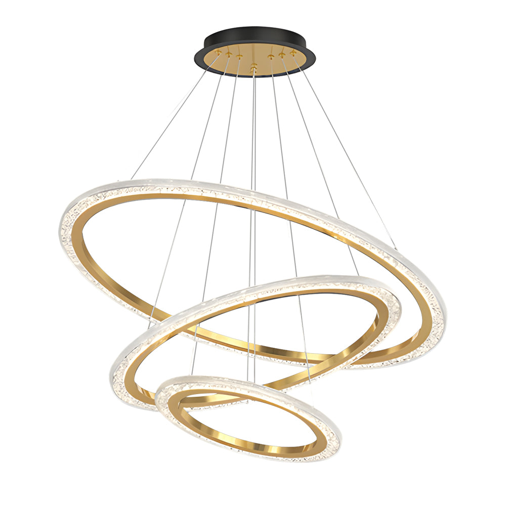 Adjustable Ring Dimmable Modern Chandelier