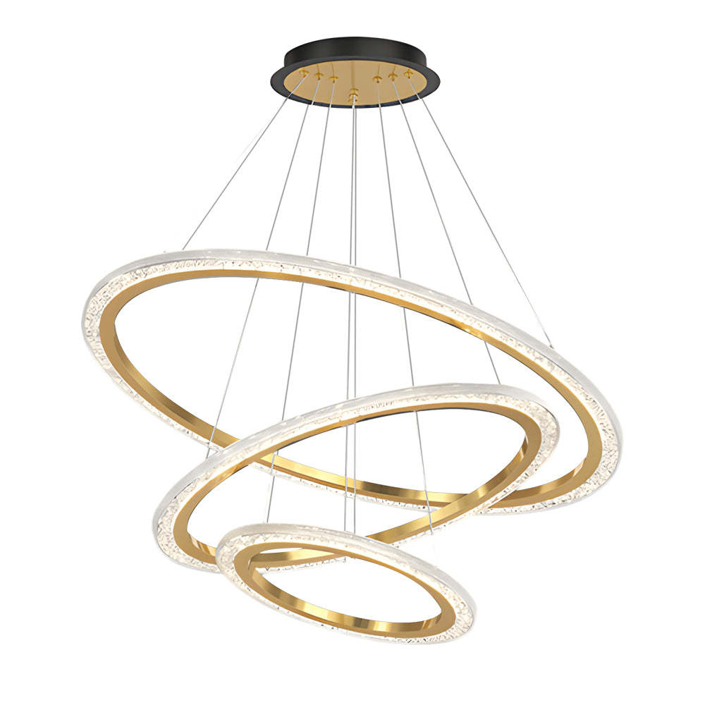 Adjustable Ring Dimmable Modern Chandelier