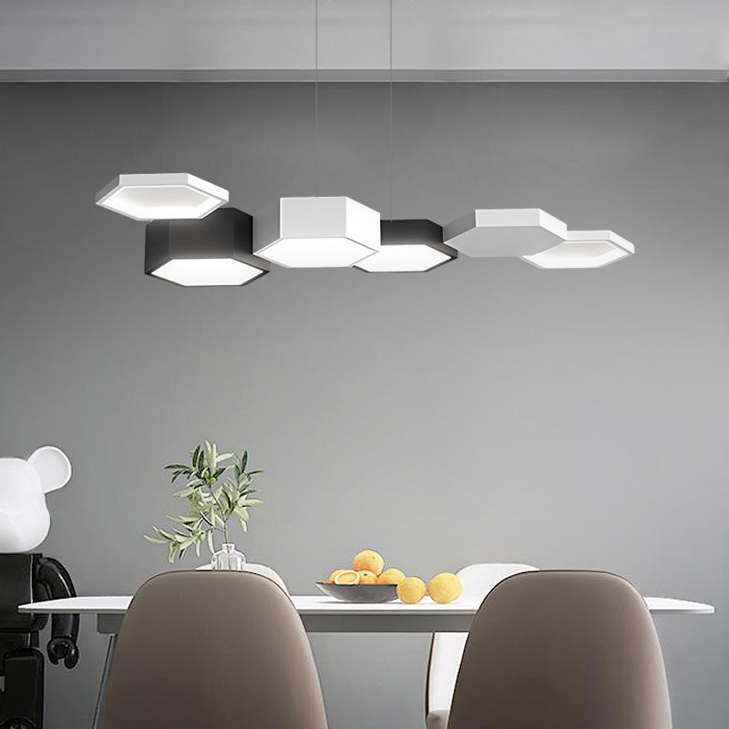 Geometric Minimalist Dimmable LED Modern Dining Chandelier