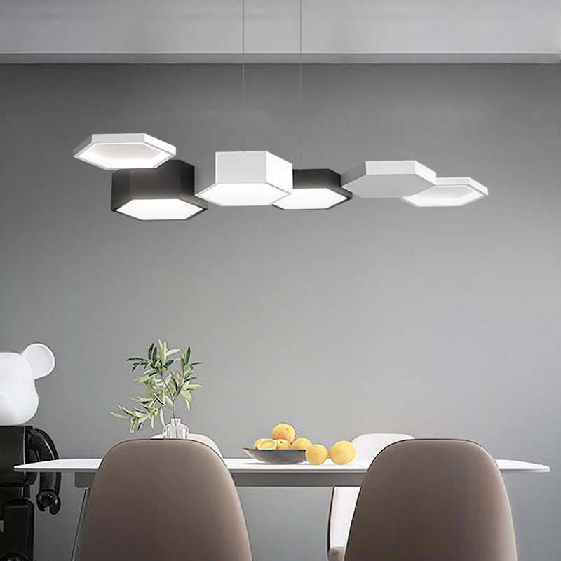 Geometric Minimalist Dimmable LED Modern Dining Chandelier