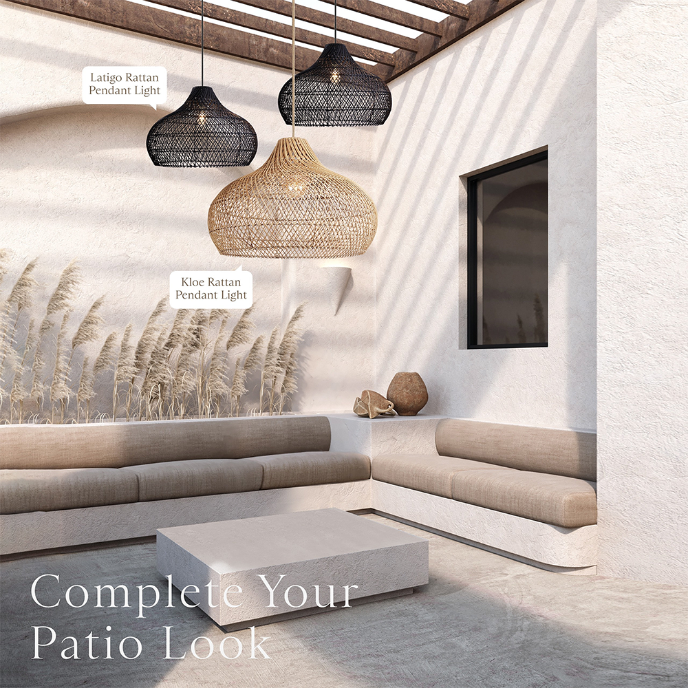 Modern Rattan Handwoven Island Pendant Light