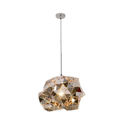 Irregular Hollow Stainless Steel Postmodern Chandelier