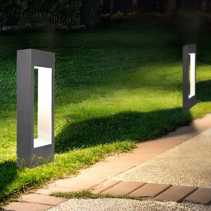 Slim Rectangular Frame LED Outdoor Lawn Light