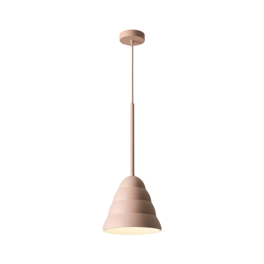 Resin Pink Figura Arc Pendant Lamp
