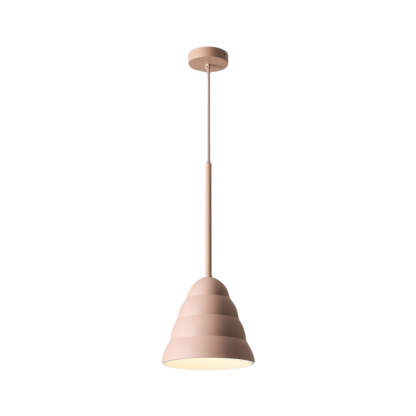 Resin Pink Figura Arc Pendant Lamp