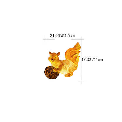 Solar Rabbit Squirrel Resin LED Outdoor Landscape Light