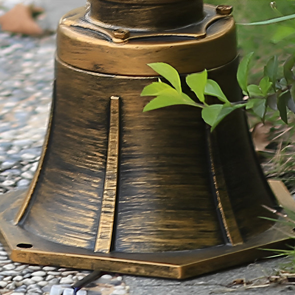 Vintage Golden LED Outdoor Pathway Light Luxury European-style Lawn Lamp-Lighom