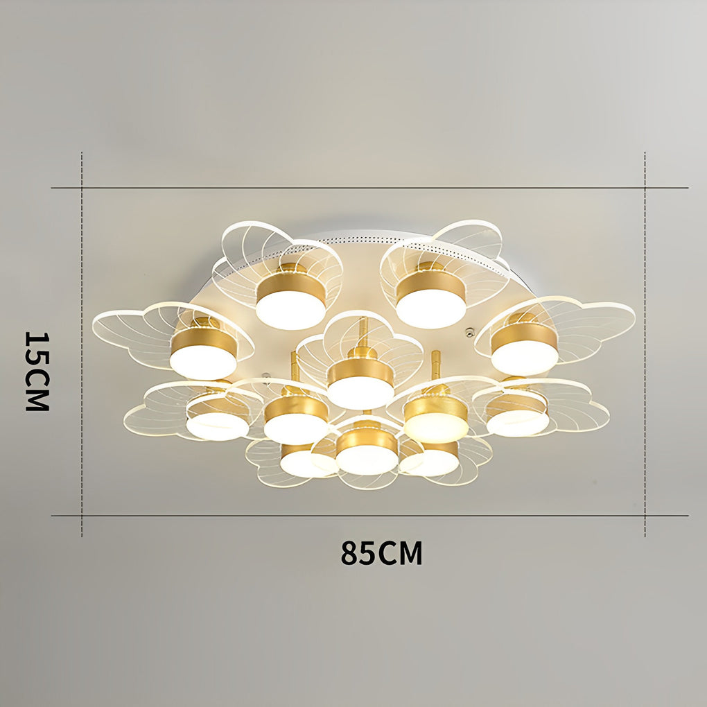 Acrylic Flower LED Nordic Flush Mount